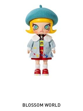 Popmart MOLLY 20th Anniversary Blossom World 1/8 Action Figure Doll New in Box